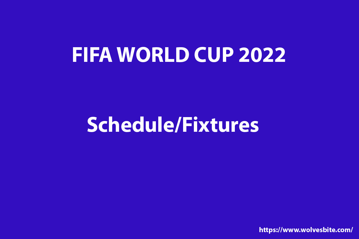 2022 FIFA World Cup schedule