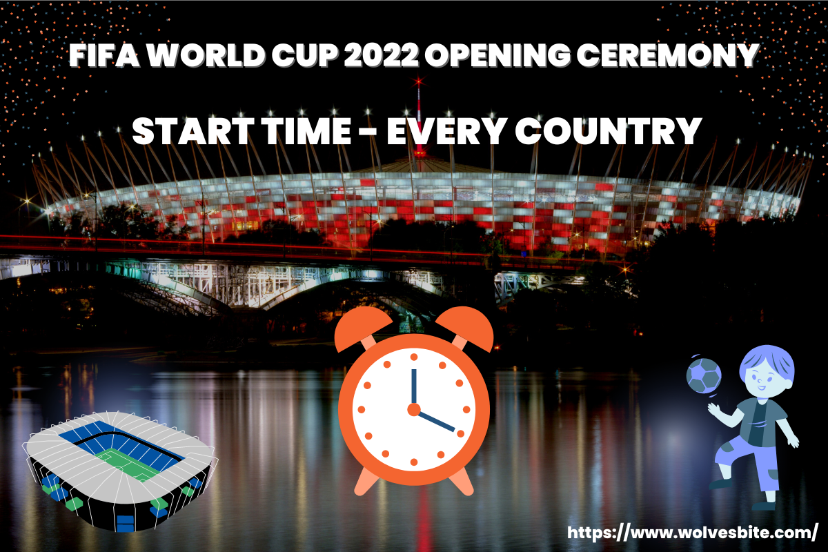 FIFA World Cup 2022 Opening Ceremony Start Time Country Wise