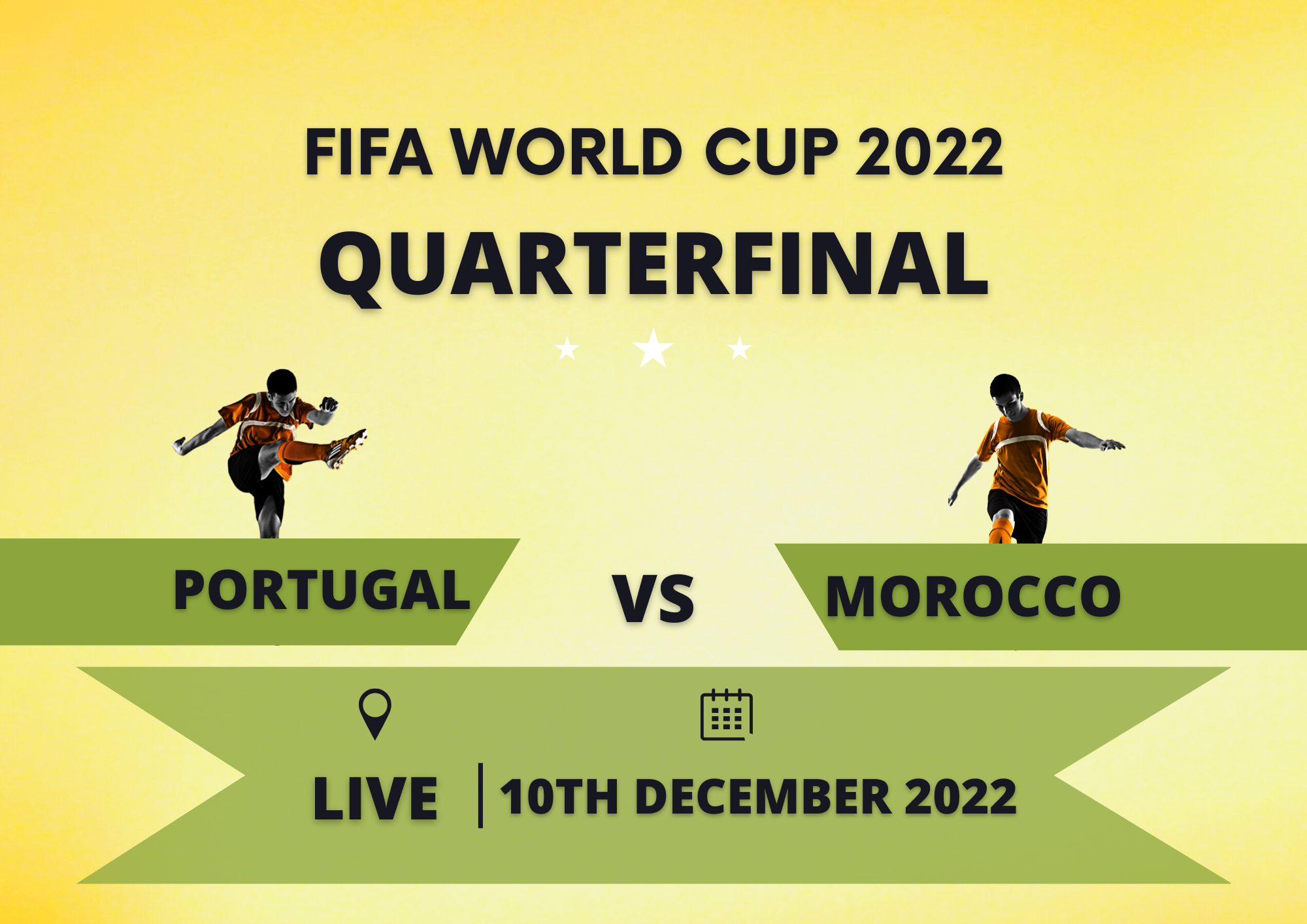[3rd Quarterfinal] Portugal vs Morocco match officials, starting line-ups, kick-off